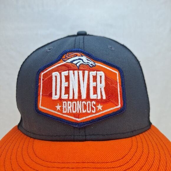 Denver Broncos New Era 9FIFTY Trucker/Mesh Hat Cap Snapback Black Orange - Picture 4 of 8